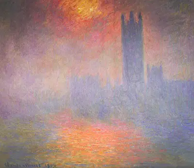 Houses of Parliament, Sun Breaking Through the Fog, 1904 Claude Monet